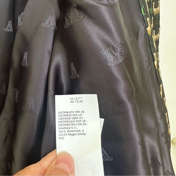 Runway MaxMara Label-cut Vociare BlousonGrigioScuro Bomber Jacket IT38 US4 New - Picture 16 of 16